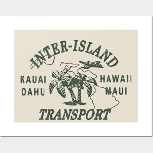 Vintage Inter-Island Airways by Buck Tee Posters and Art